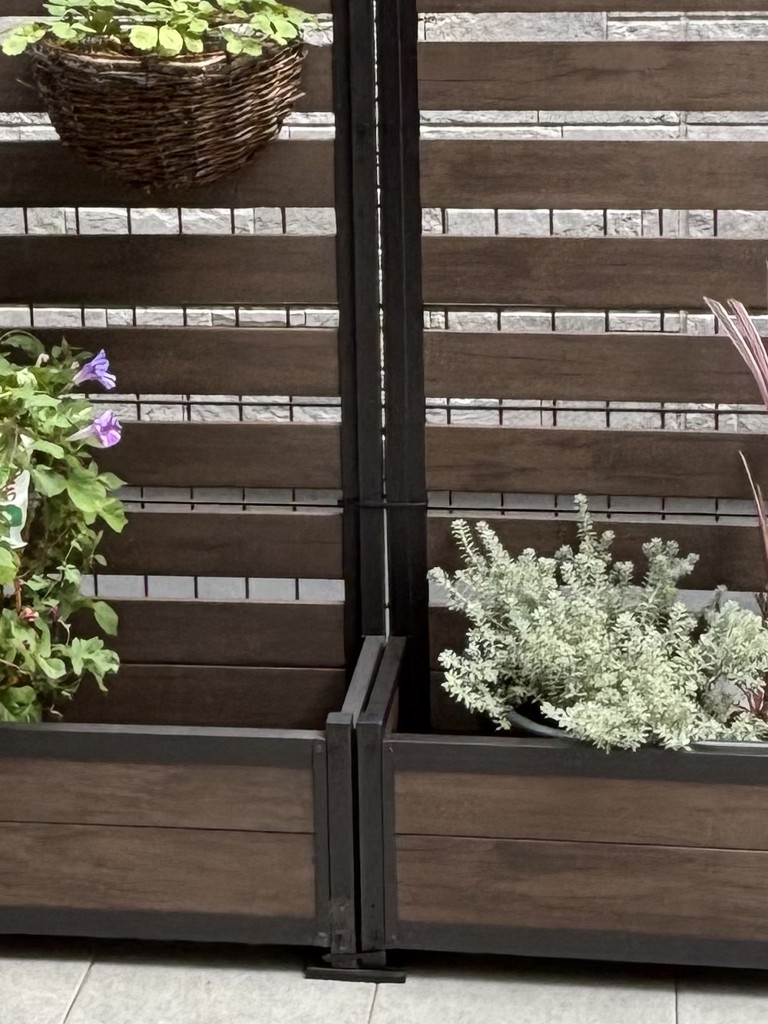 プランターフェンス 木目調 幅120×高さ180㎝KHPF-1218(DBR) プランターフェンス 木目調 (幅120高さ180) KHPF-1218(DBR