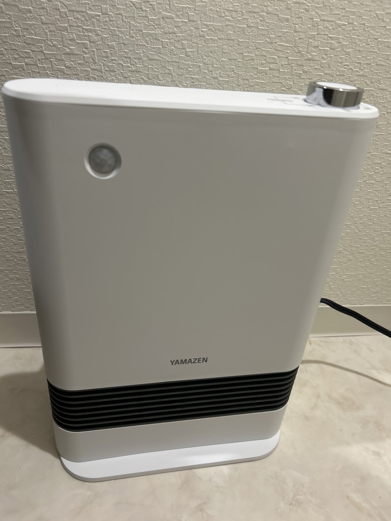 セラミックヒーター 大風量 人感センサー DSF-S122(W) 山善 YAMAZENの