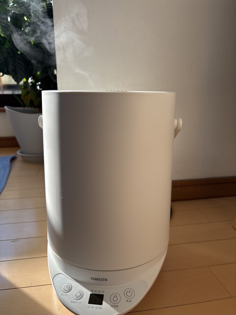 スチーム式加湿器 上部給水 急速モード搭載 すぐに沸く タンク容量 2.8