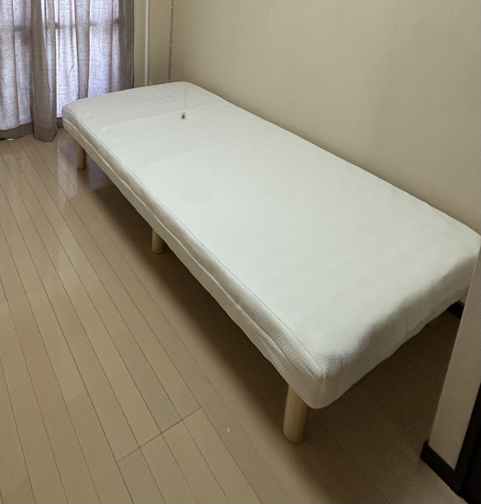 脚付きマットレス ハイタイプ ベッド下24cm シングル 一体型