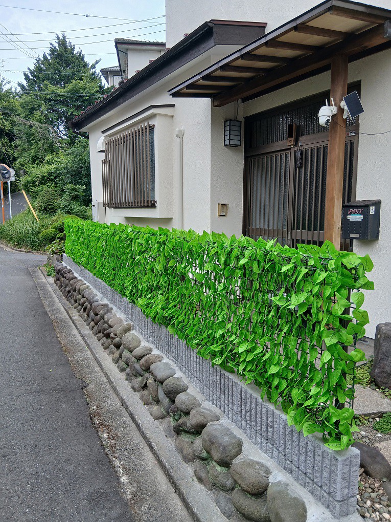 リーフラティス(R) 簡単目隠し グリーンフェンス 約100×100cm ハード