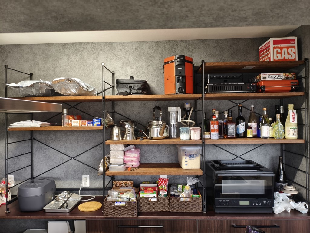 ラック 木製棚板 4段 幅85.5/65 奥行41.5 高さ123.5cm 山善 | 山善