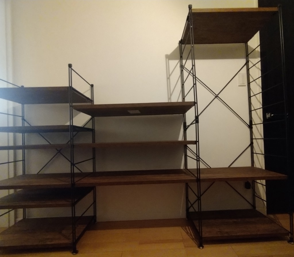 ラック 木製棚板 4段 幅85.5/65 奥行41.5 高さ123.5cm 山善 | 山善