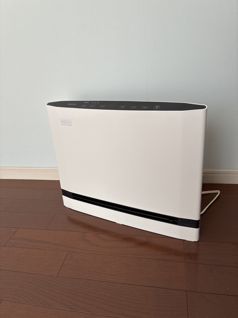 大風量スリムセラミックファンヒーター パネル型 温度センサー/人感