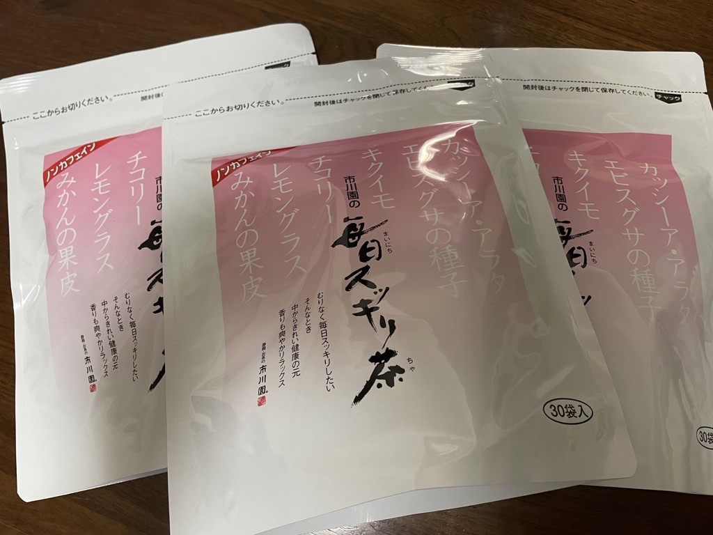 市川園 毎日スッキリ茶 毎日スッキリ茶ゴールド7（ティーバッグ） 1袋（4g×7個入）の