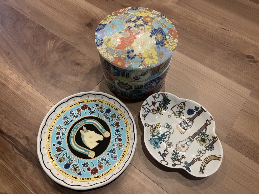 アフタヌーンティー ナタリー レテ 九谷焼 三段重 重箱 皿 食器