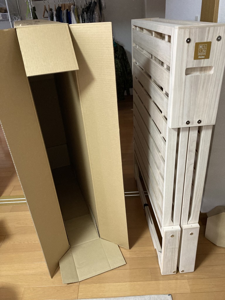 総桐折りたたみベッド「桐らくねプレミアム35」ハイタイプ