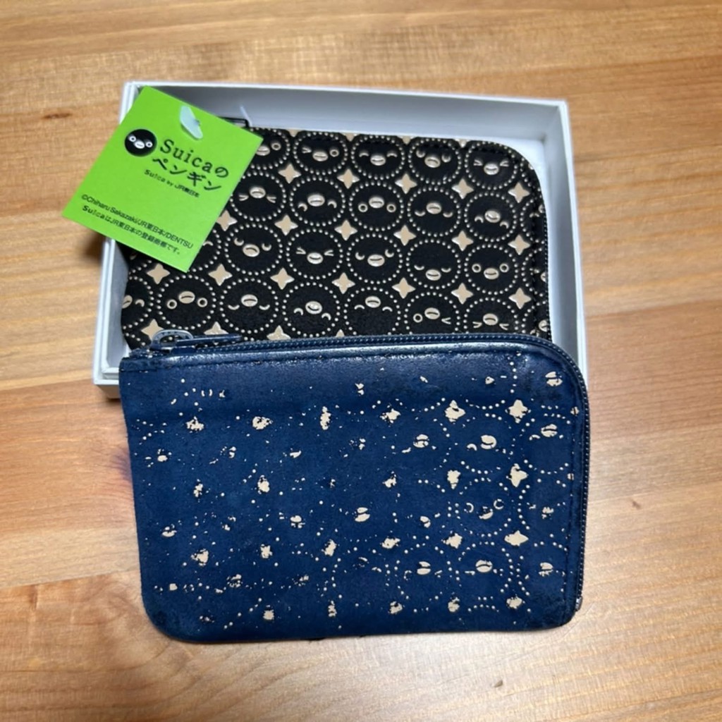 Suicaのペンギン印傳小銭入（十色柄・黒革×白漆）:JIZAING×INDEN通販