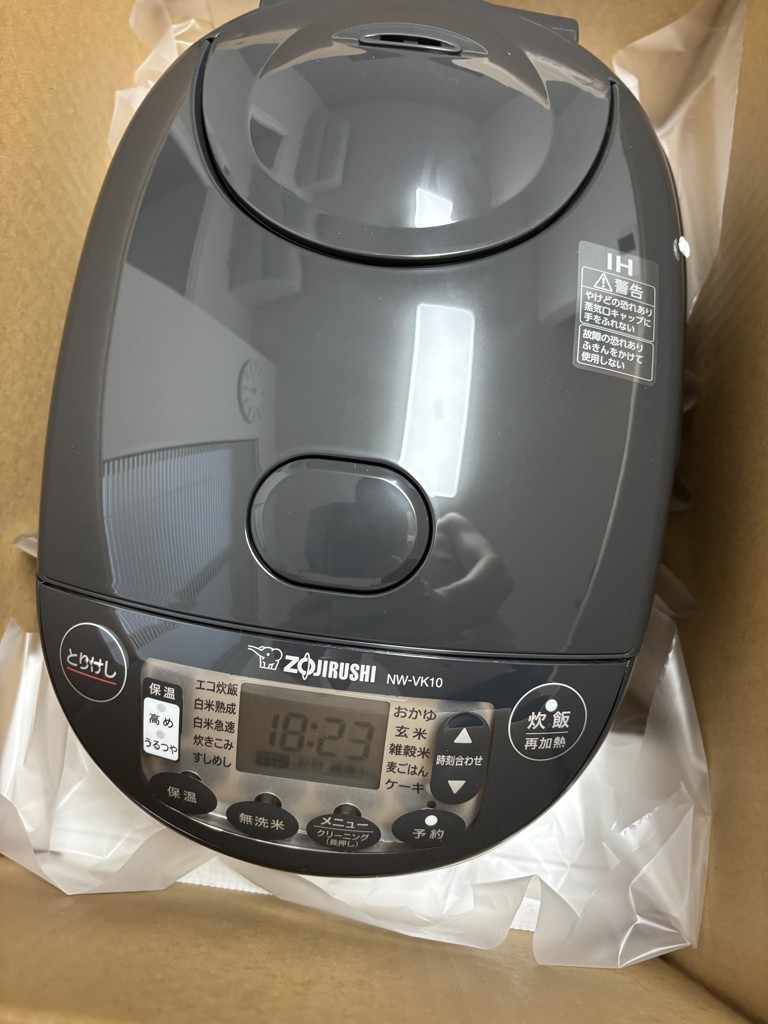 象印 IH炊飯ジャー 極め炊き 5.5合 NW-VK10-BA ブラック:affrescare