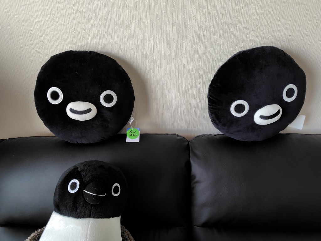 在庫限り】Suicaのペンギン フェイスクッション:TRAINIART JRE MALL店