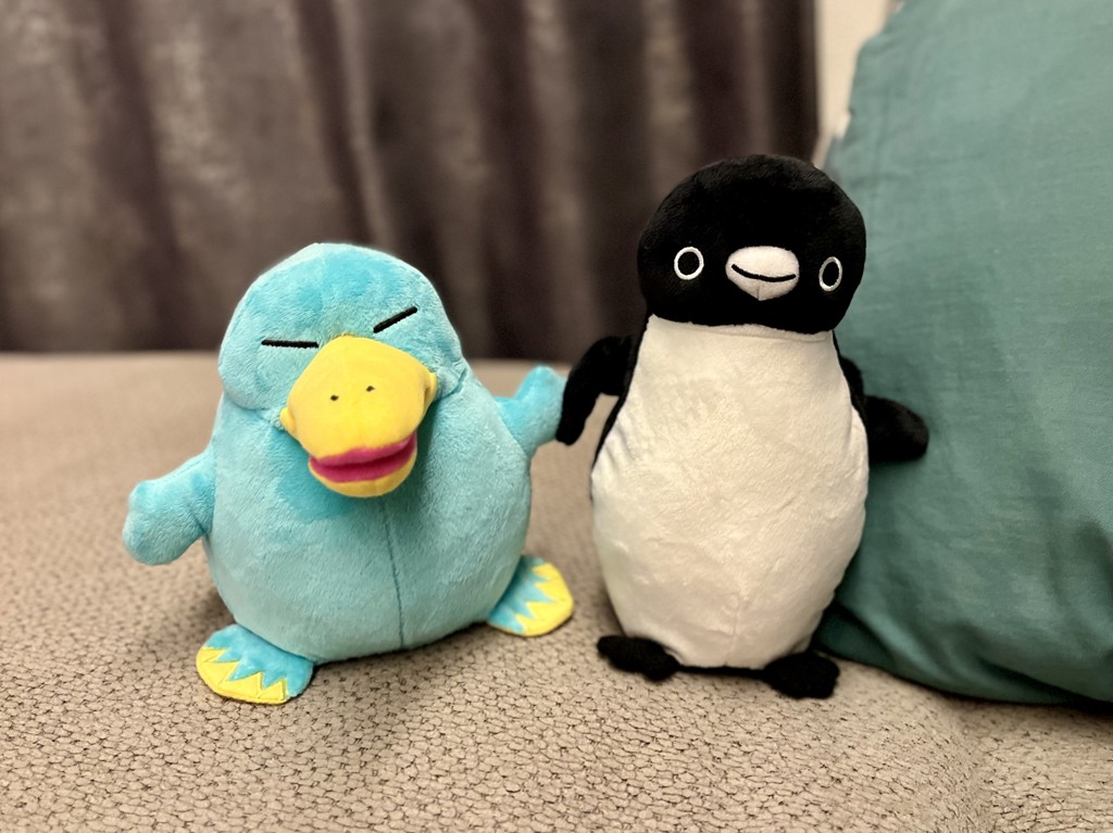 カモノハシのイコちゃん×Suicaのペンギン 手つなぎぬいぐるみ