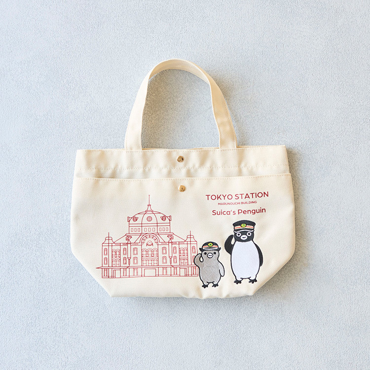 Suicaのペンギン ポケット付きミニトート（東京駅丸の内駅舎シリーズ