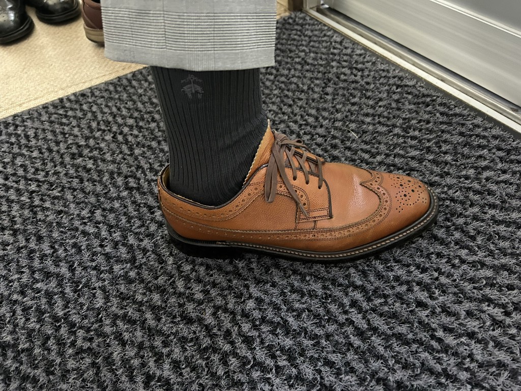 BrooksBrothers (ブルックスブラザーズ)】 靴下 無地リブ クルー丈