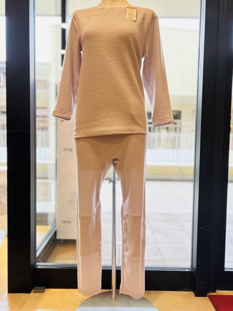 気心地自慢 ： インナーパンツ 9分丈 スラックス下 起毛素材 レギンス