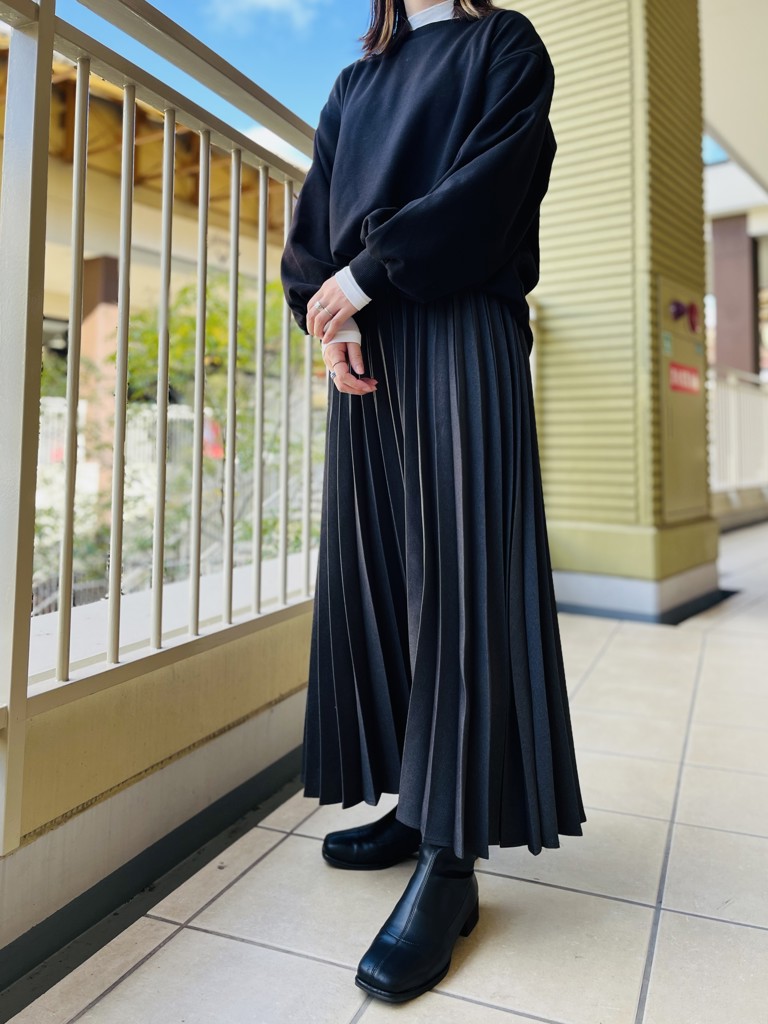 fukuske ： beauty and function】 ハイネックシャツ 無地 保湿加工