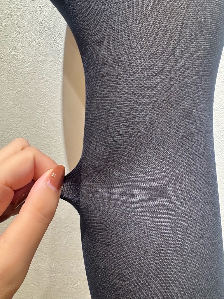 HODOHADA(ほどはだ) ： HIYAHADA】 レギンス 無地 10分丈 接触冷感糸