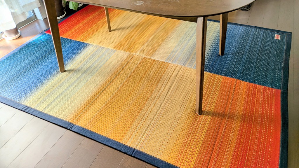 国産 い草ラグ Fジョイ D.STYLE イケヒコ×カイハラデニム 滑り止め