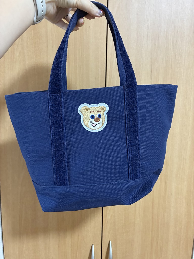 オールドテディ ワッペントートバッグ（L） L/OTE-260697(ネイビー