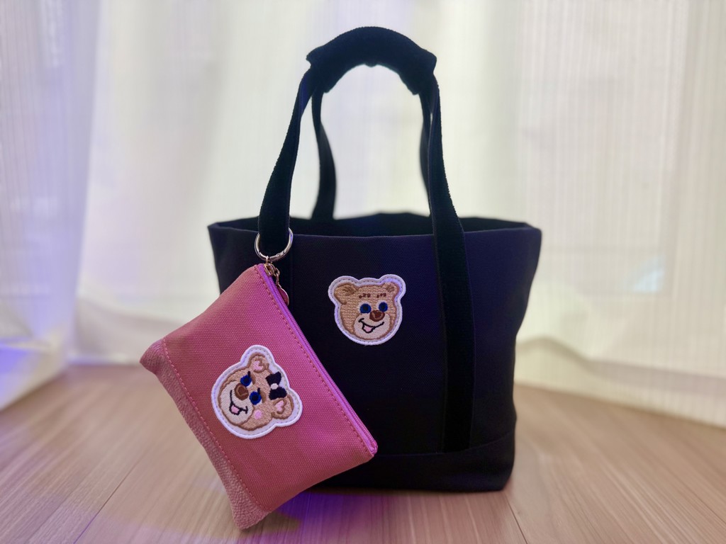 オールドテディガール ワッペンポーチ L/OTG-260699(ピンク): LOVERARY