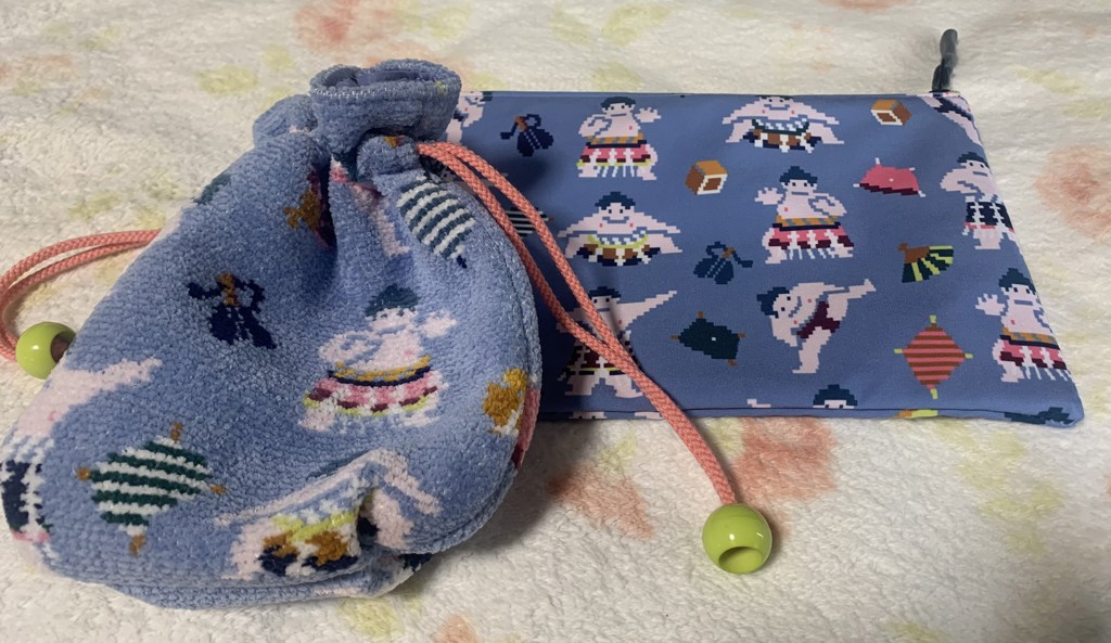 ハッケヨイ 巾着 L/HAK-223088(ライトブルー): LOVERARY BY FEILER