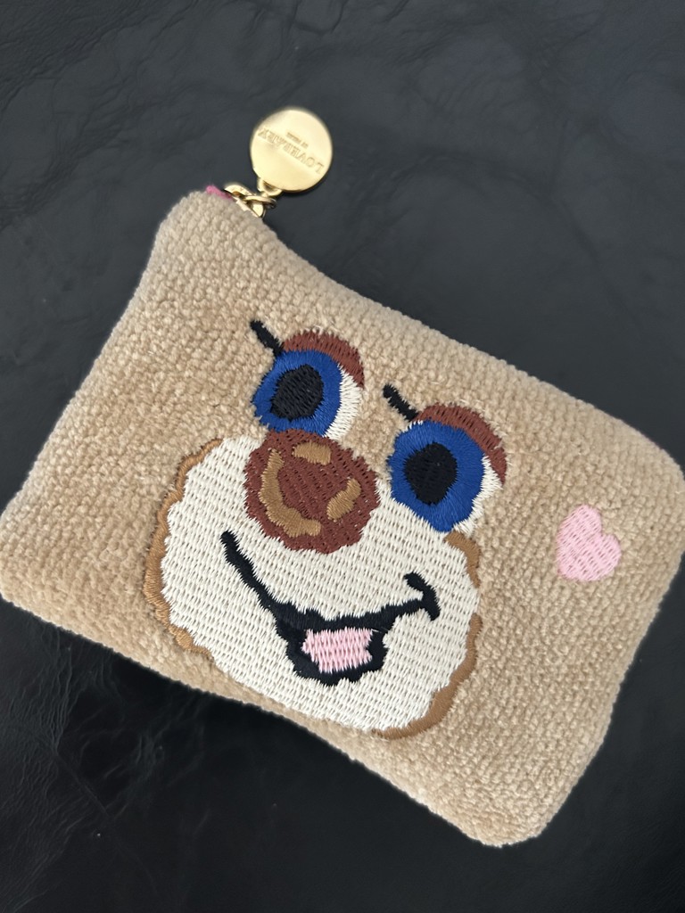 ラブラリーバイフェイラーオールドテディ巾着ポーチ073 ラブラリーバイフェイラーオールドテディ巾着ポーチ073