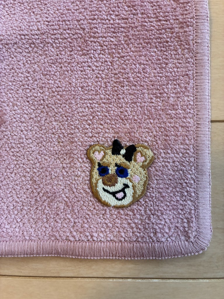オールドテディガール 刺繍ハンカチ L/OTG-253071(ピンク): LOVERARY