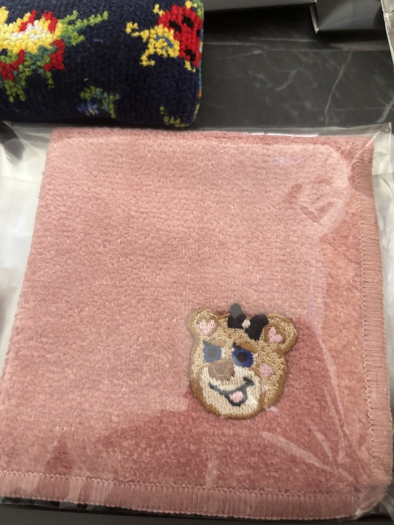 オールドテディガール 刺繍ハンカチ L/OTG-253071(ピンク): LOVERARY
