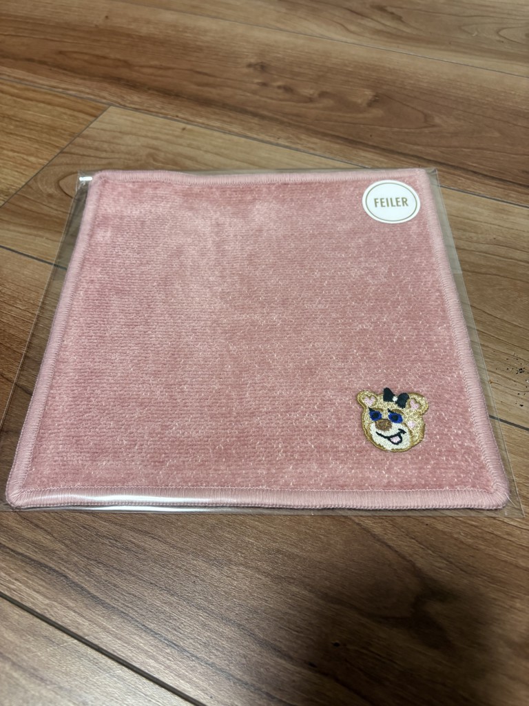 オールドテディガール 刺繍ハンカチ L/OTG-253071(ピンク): LOVERARY