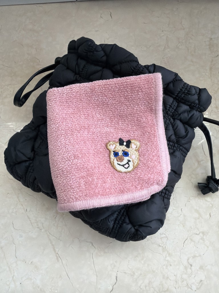 オールドテディガール 刺繍ハンカチ L/OTG-253071(ピンク): LOVERARY