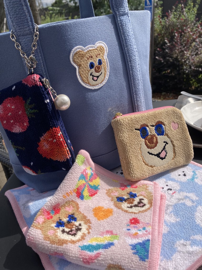 オールドテディ ワッペントートバッグ L/OTE-223024(ベージュ オールドテディ ワッペントートバッグ L/OTE-223024(ベージュ