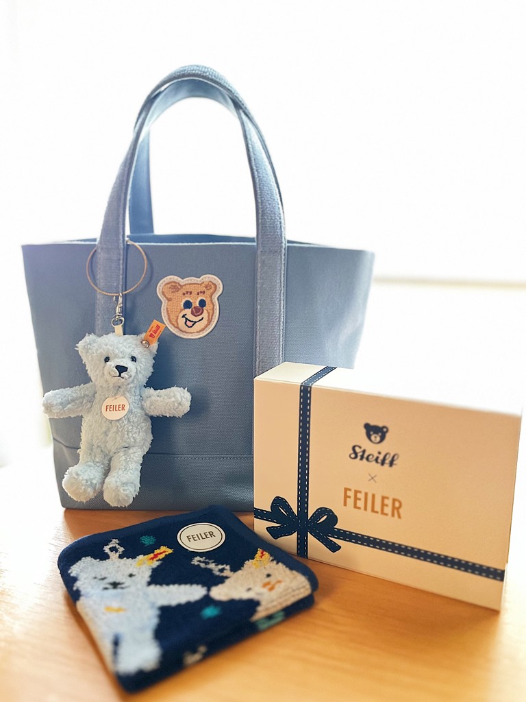 オールドテディ ワッペントートバッグ L/OTE-163164(ネイビー