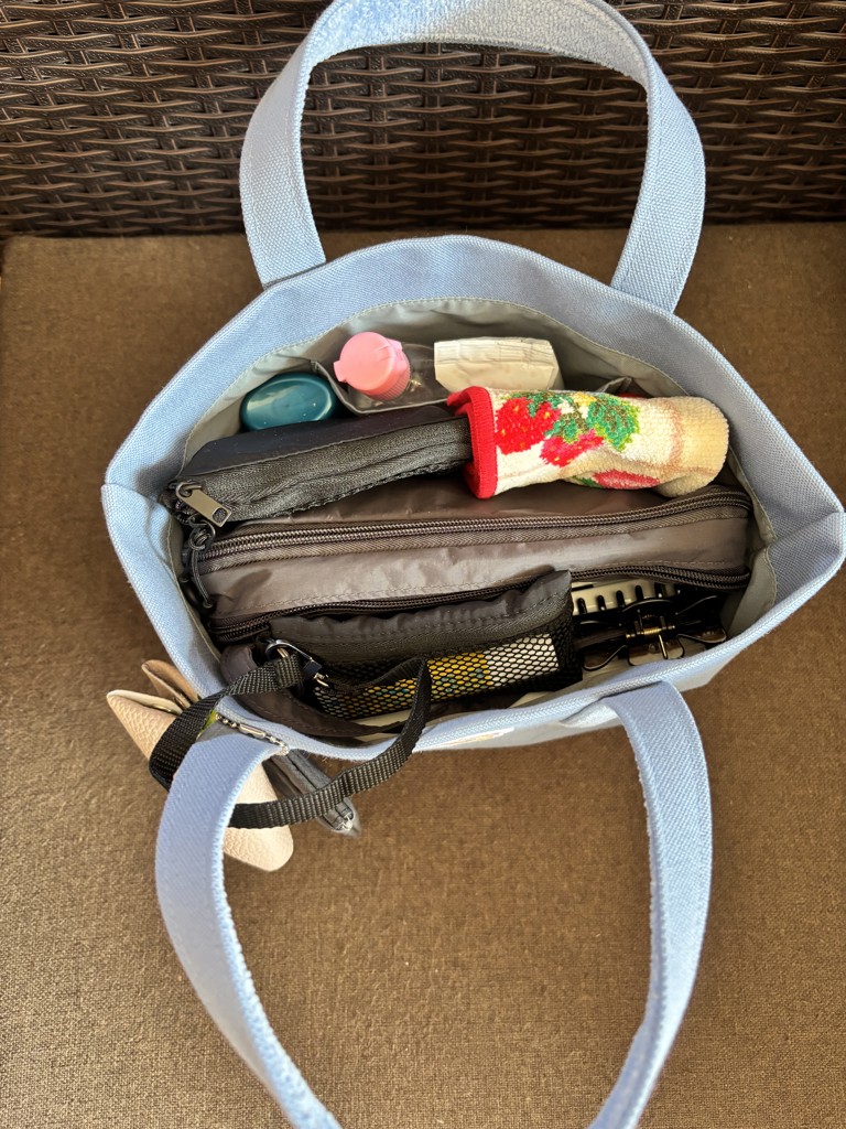 オールドテディ ワッペントートバッグ L/OTE-163164(ネイビー