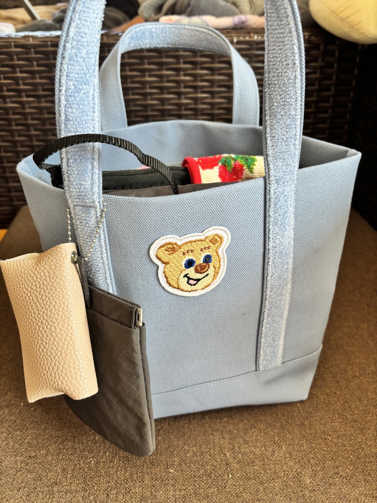 オールドテディ ワッペントートバッグ L/OTE-163164(ネイビー