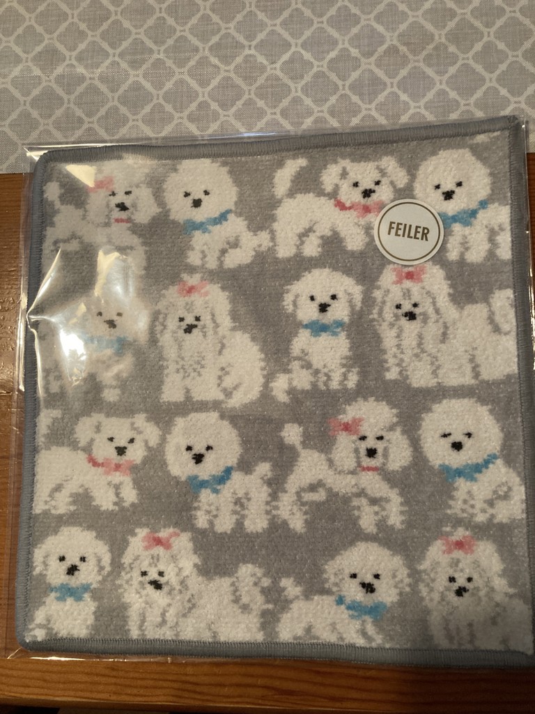 FEILER モフモフワンチャン WEB限定カラー&通常カラー モフモフワンチャン ハンカチ（WEB限定）(ペールブルー