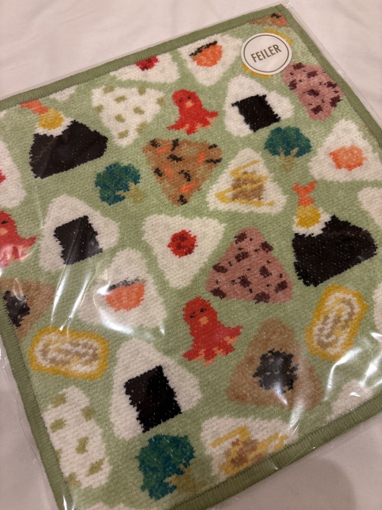 ラブラリー バイ フェイラー オムスビコロリン 新品 オムスビコロリン ハンカチ(ペールグリーン×グリーン): LOVERARY