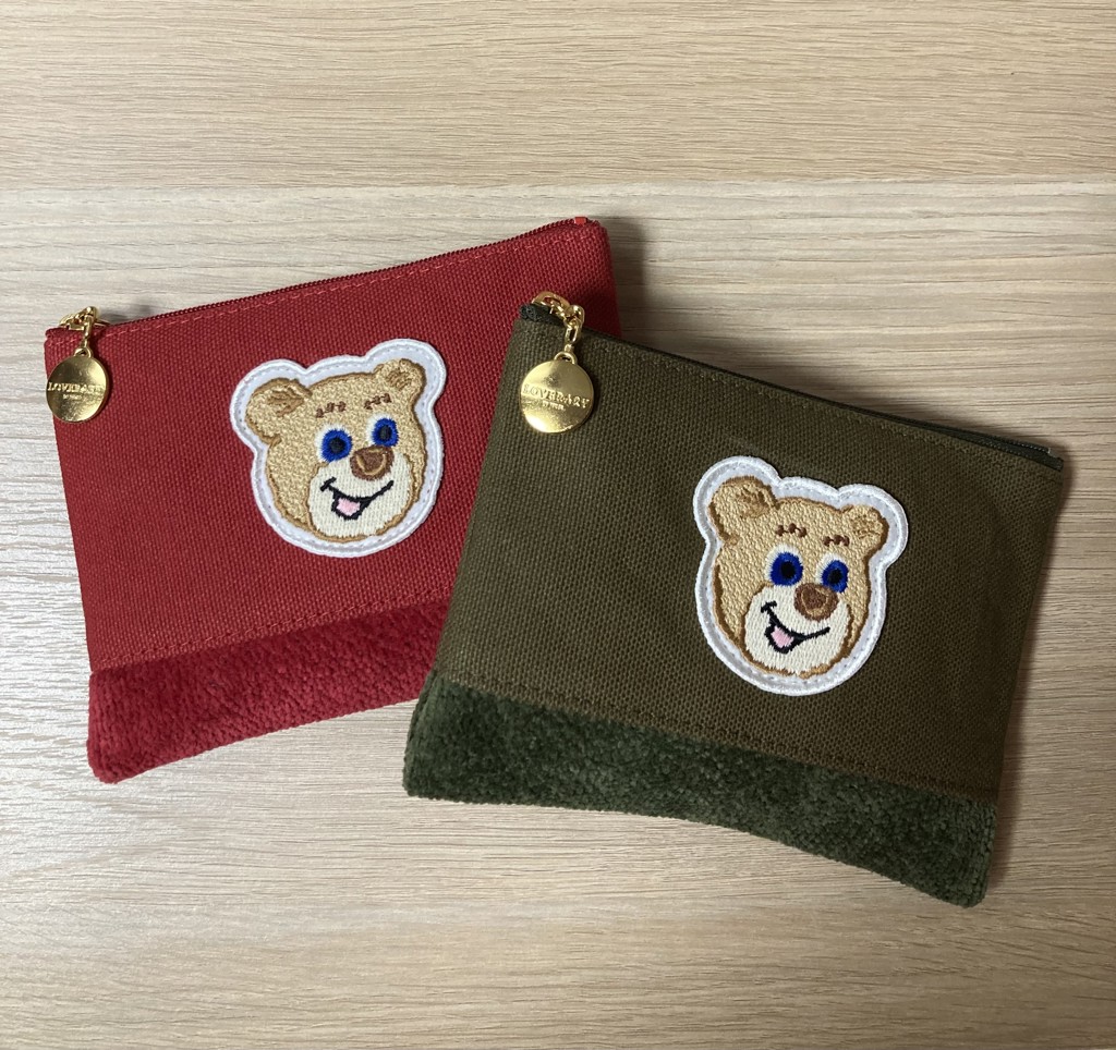 ラブラリーバイフェイラー　巾着　ワッペンポーチ ラブラリーバイフェイラー 巾着 ワッペンポーチ