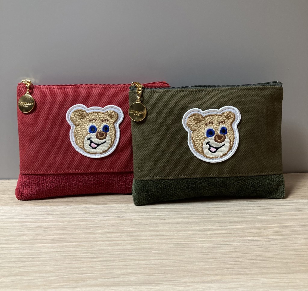 オールドテディ ワッペンポーチ L/OTE-233072(ベージュ