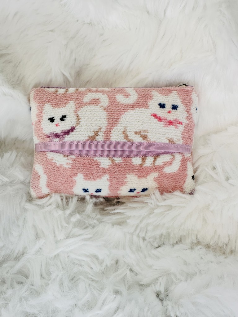 モフモフネコチャン ティッシュポーチ L/MNC-260281（WEB限定）(ペール
