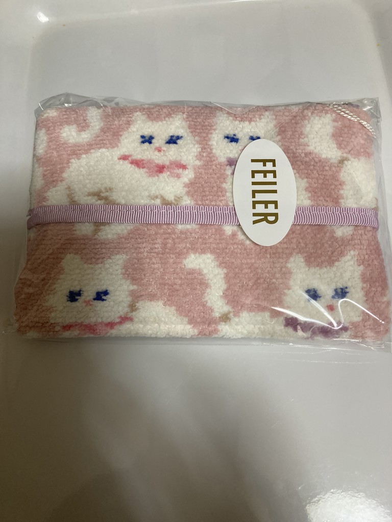 モフモフネコチャン ティッシュポーチ L/MNC-260281（WEB限定）(ペール