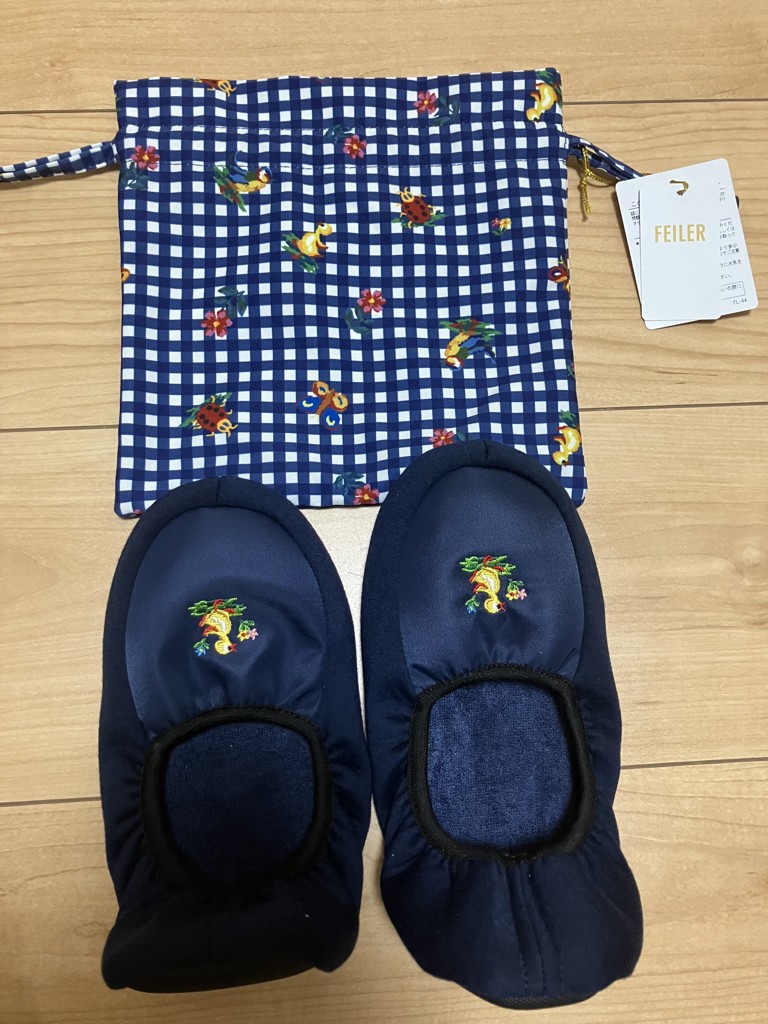 ハイジ 携帯スリッパ HE-257048（取扱店舗限定）(ネイビー): FEILER