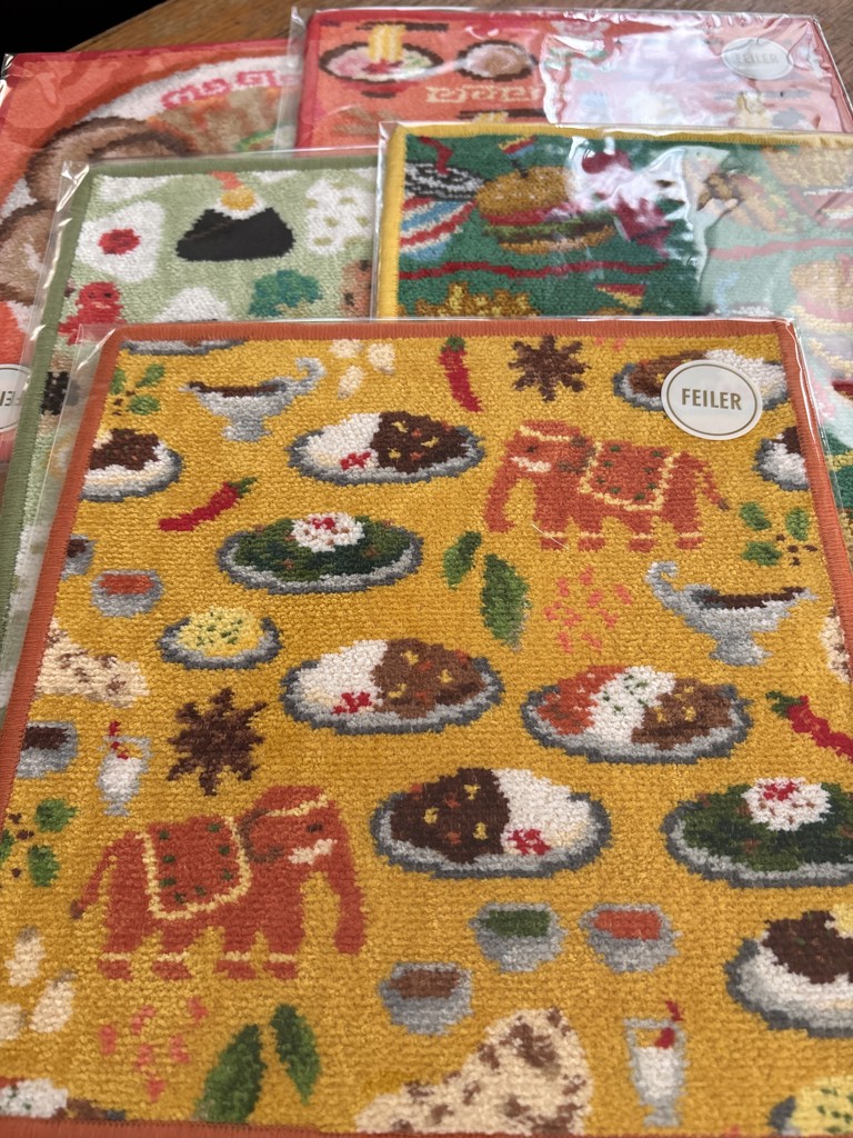 ヒガワリカレー ハンカチ(イエロー×ディープオレンジ): LOVERARY BY