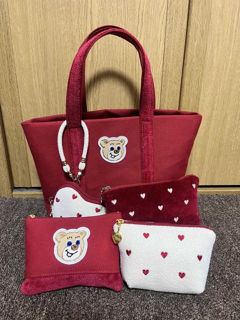 オールドテディ ワッペントートバッグ L/OTE-163164(ネイビー