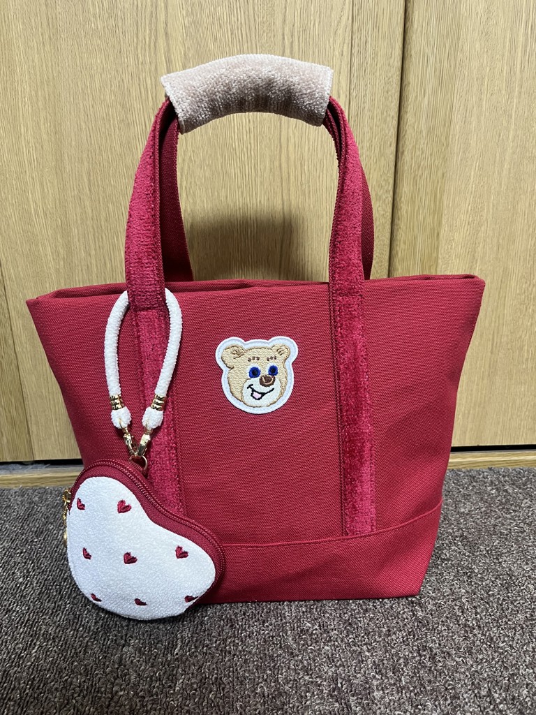 オールドテディ ワッペントートバッグ L/OTE-163164(ネイビー