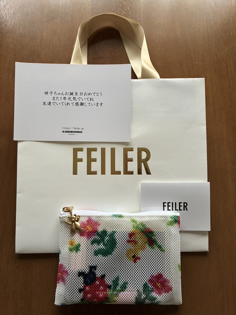 ハイジ メッシュポーチS HEMP-241333(ホワイト): FEILER｜フェイラー