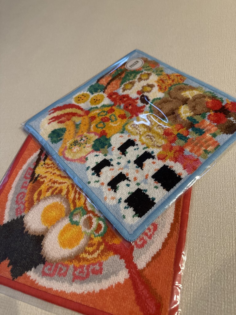 ワクワクベントウ ハンカチ（WEB限定）(ペールピンク×ピンク