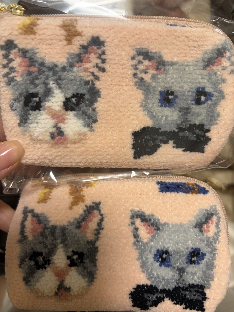 ラブラリープリティーキャッツ キー&カードポーチ L/LCT-213094(ペール