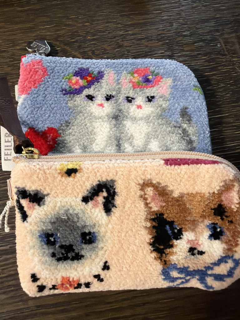 ラブラリープリティーキャッツ キー&カードポーチ L/LCT-213094(ペール