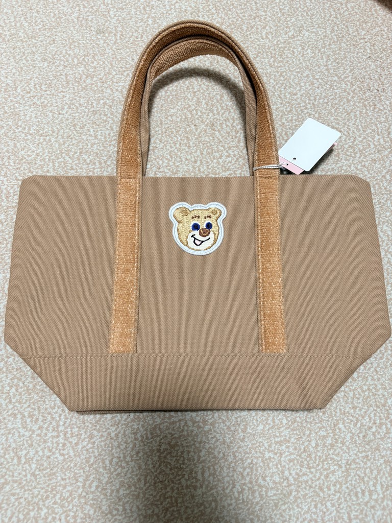 オールドテディ ワッペントートバッグ（L） L/OTE-260697(ベージュ