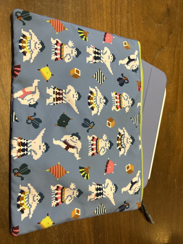 ハッケヨイ 転写ポーチM L/HAK-257291(ライトブルー): LOVERARY BY