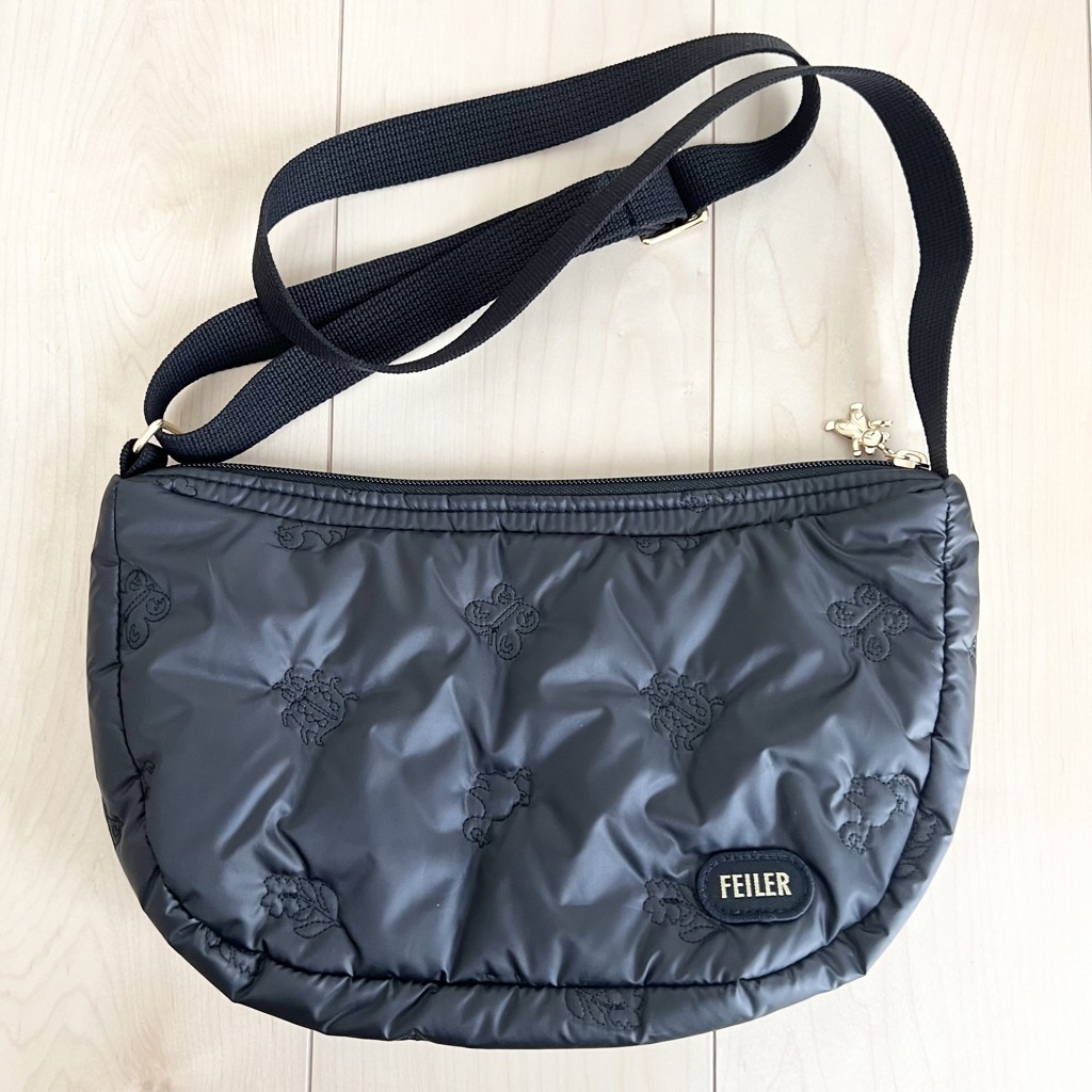 ハイジ ハーフムーンバッグ HE-257318(ブラック): FEILER｜フェイラー